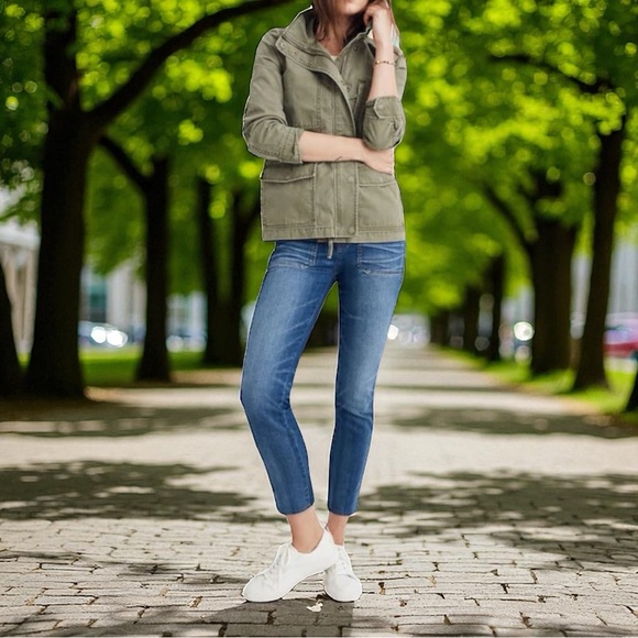 NWT Madewell Passage Jacket in Dessert Olive XS - Picture 1 of 9